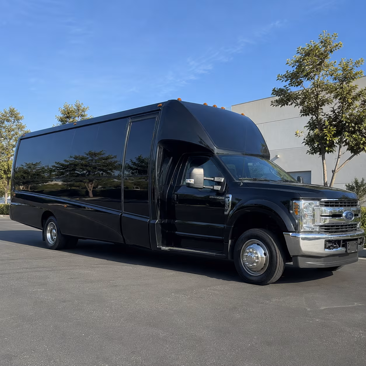 Passenger seating aboard a party bus rental serving Columbus
