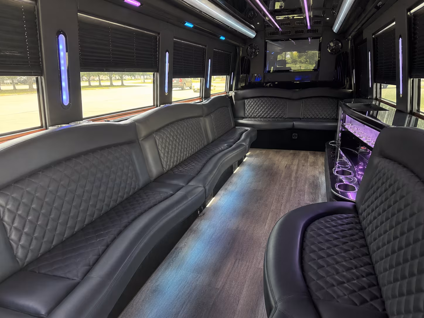 Columbus Private Event Transportation party bus exterior