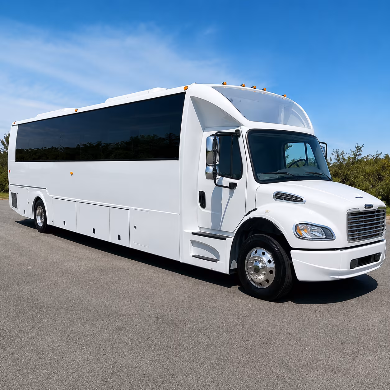 Columbus Prom & Homecoming Transportation party bus exterior