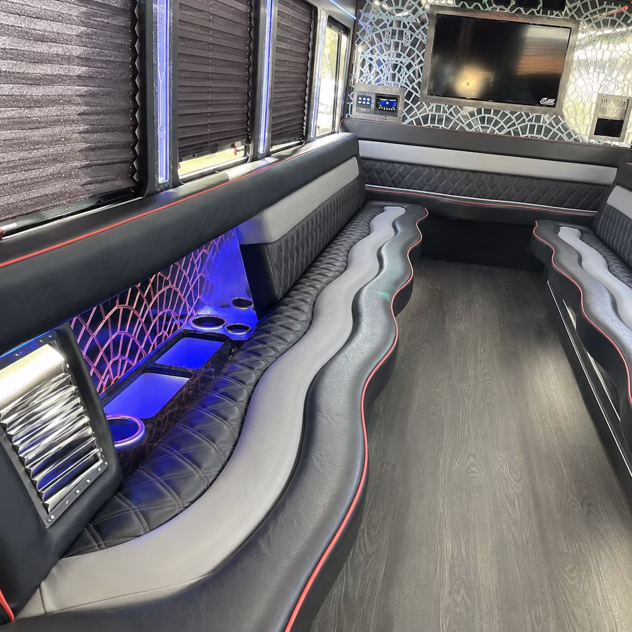 Columbus Prom & Homecoming Transportation party bus exterior