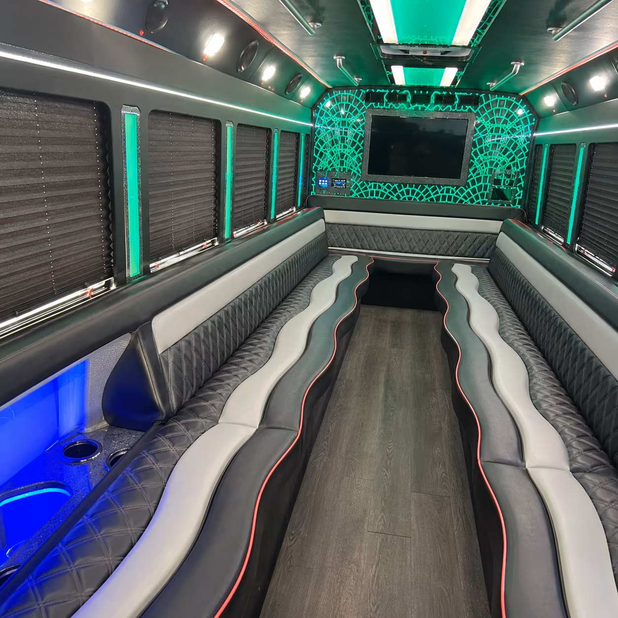 Columbus Prom & Homecoming Transportation party bus exterior