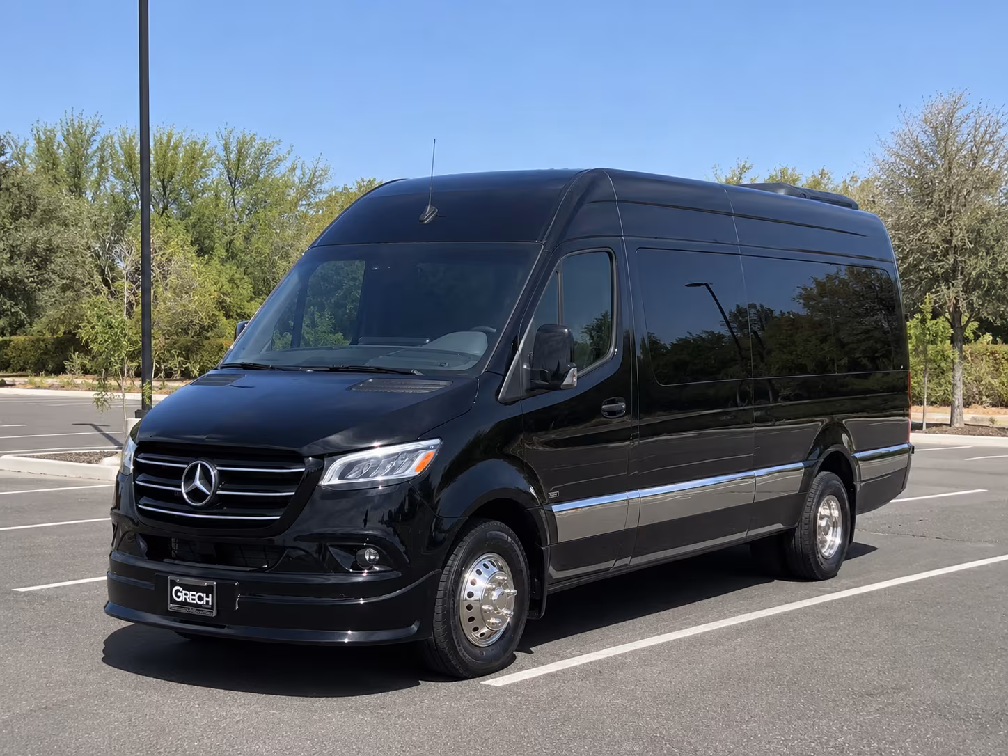 Columbus School Event Transportation party bus exterior
