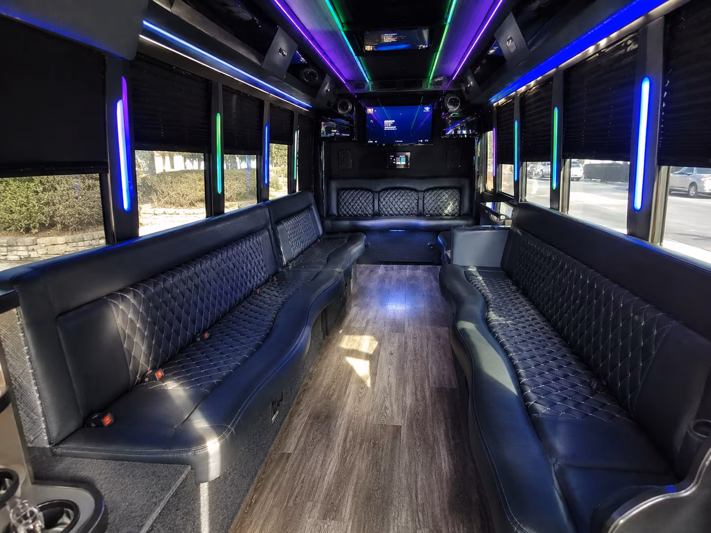 Columbus Wedding Transportation party bus exterior