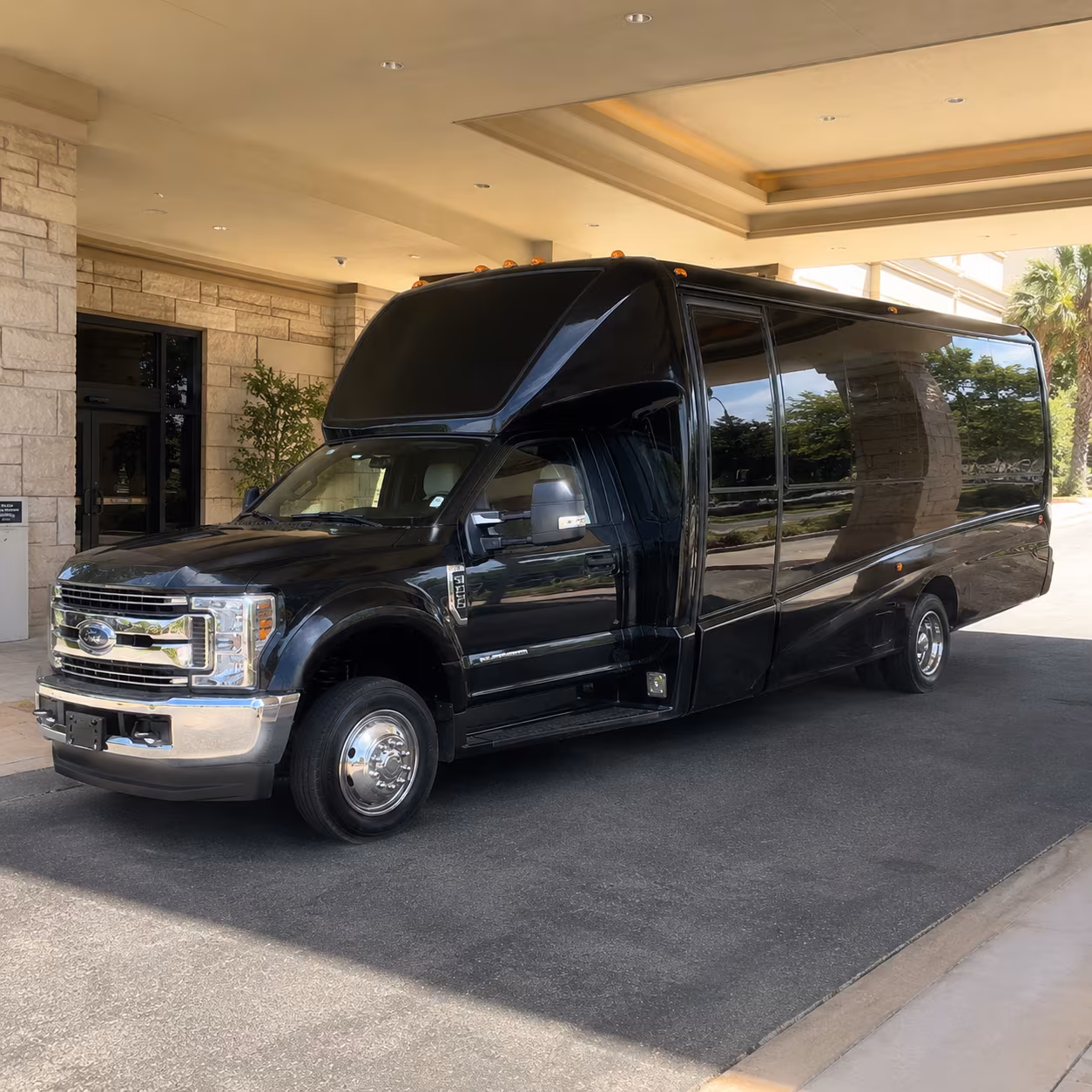 Columbus Wedding Transportation party bus exterior